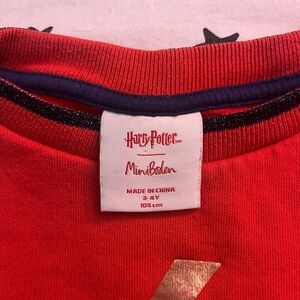 Mini Boden x Harry Potter Red Sweater with Navy Accents
